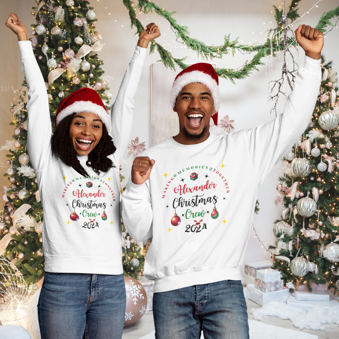 Personalized Family Christmas Crewneck Sweatshirt