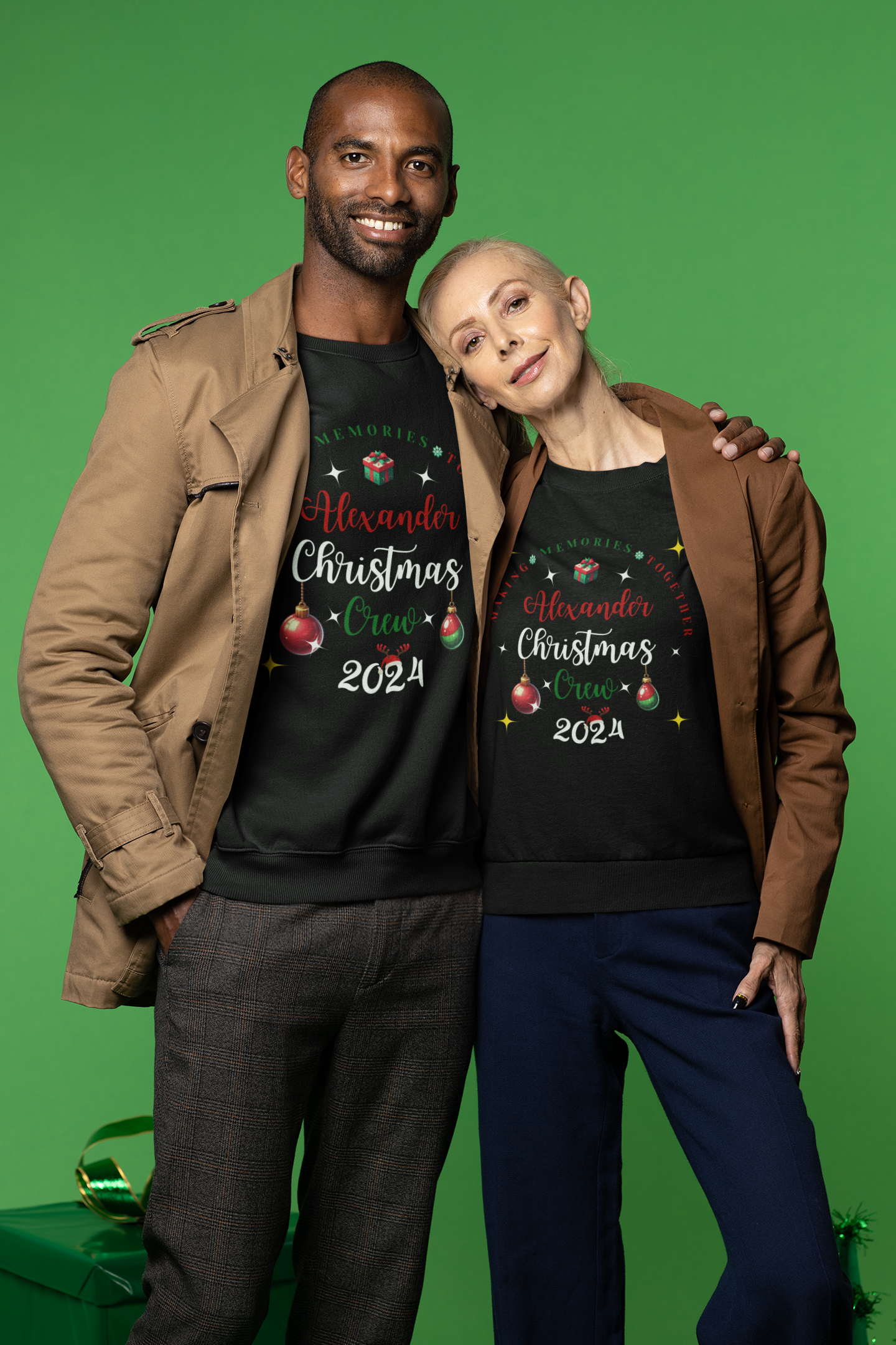 Personalized Family Christmas Crewneck Sweatshirt