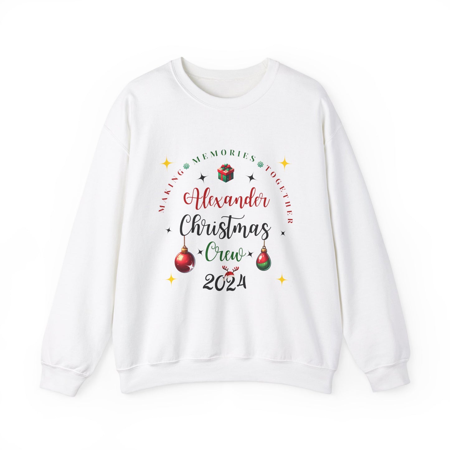 Personalized Family Christmas Crewneck Sweatshirt